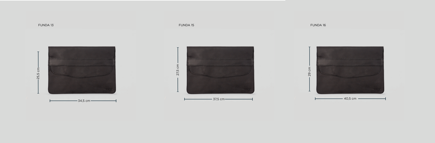Funda Notebook Bilbao Negro - Trauko