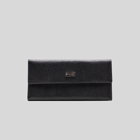 Billetera Orquídea Negro, regalo corporativo personalizado con logo