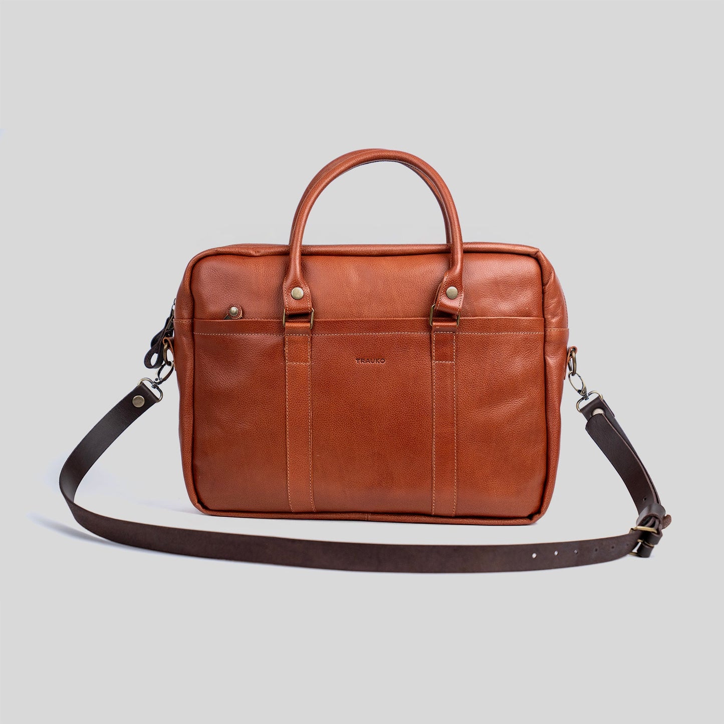Maletín Zurich Cognac, regalo corporativo personalizado con logo