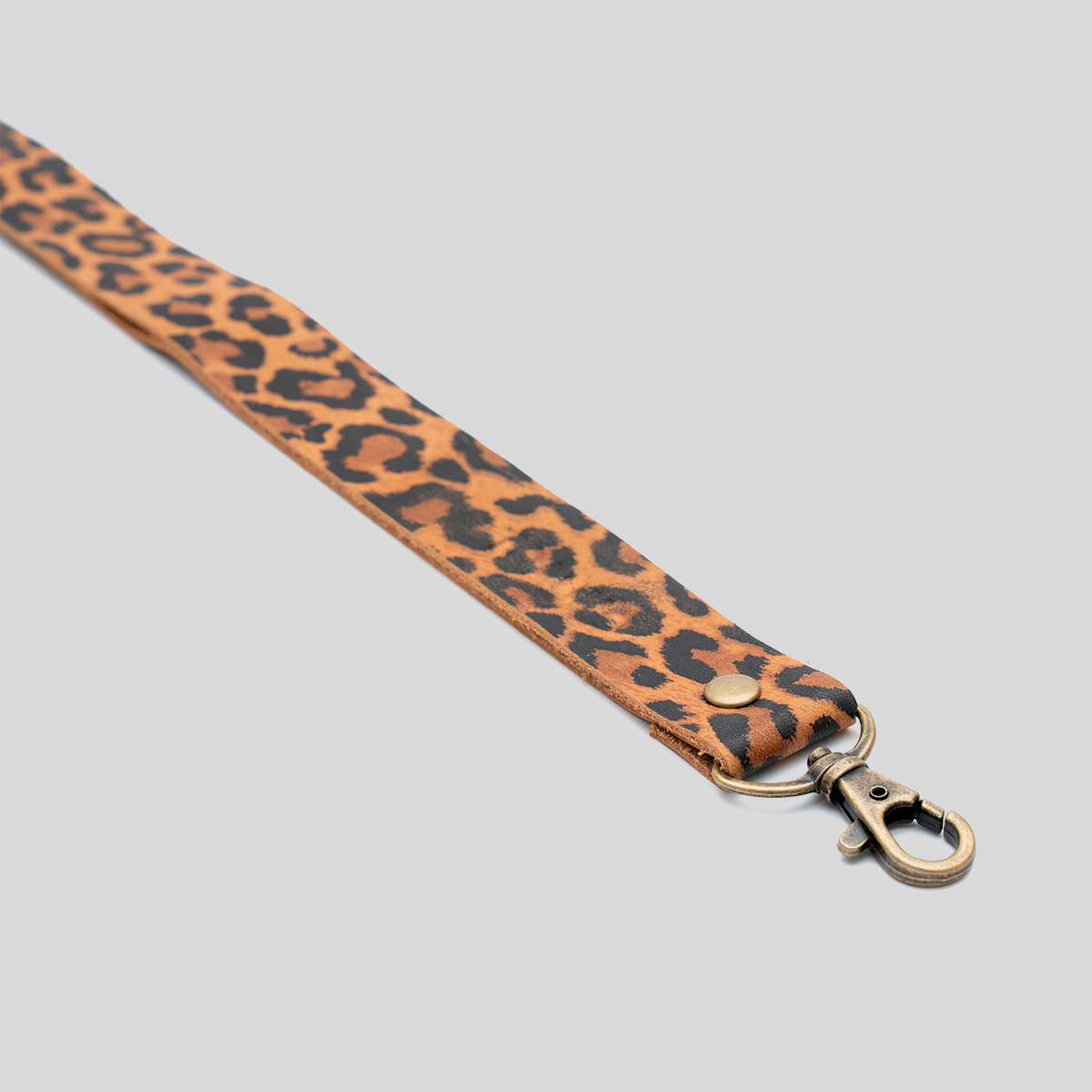 Lanyard de Cuero Animal Print, regalo corporativo personalizado con logo