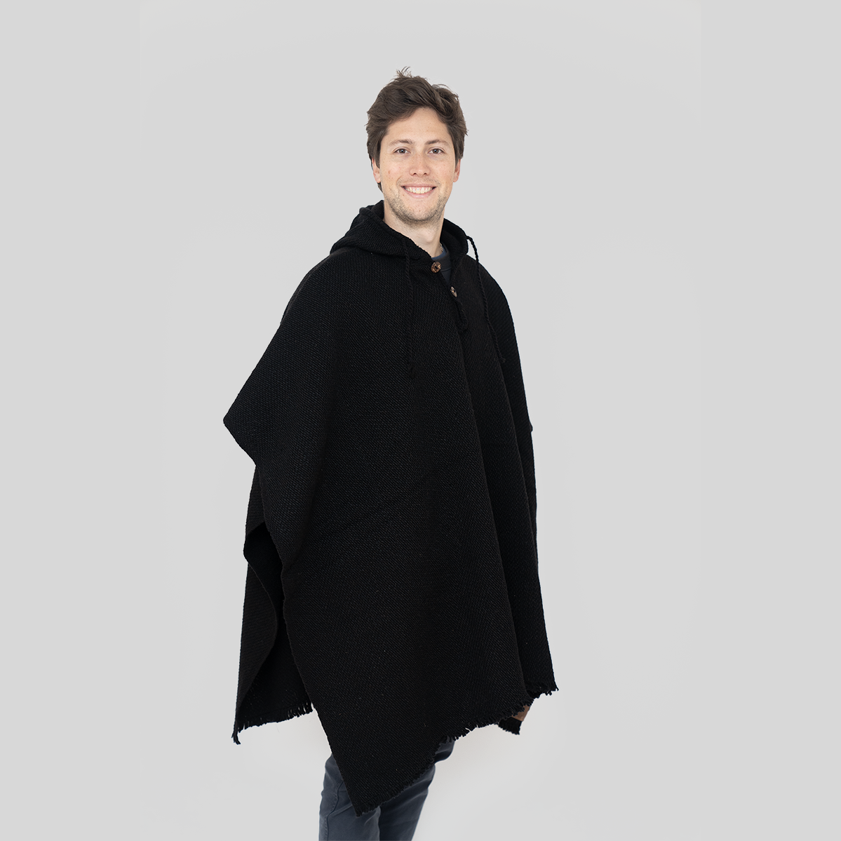 Poncho Negro, regalo corporativo personalizado con logo