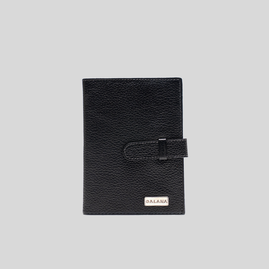 Portapasaporte Hibisco Negro, regalo corporativo personalizado con logo