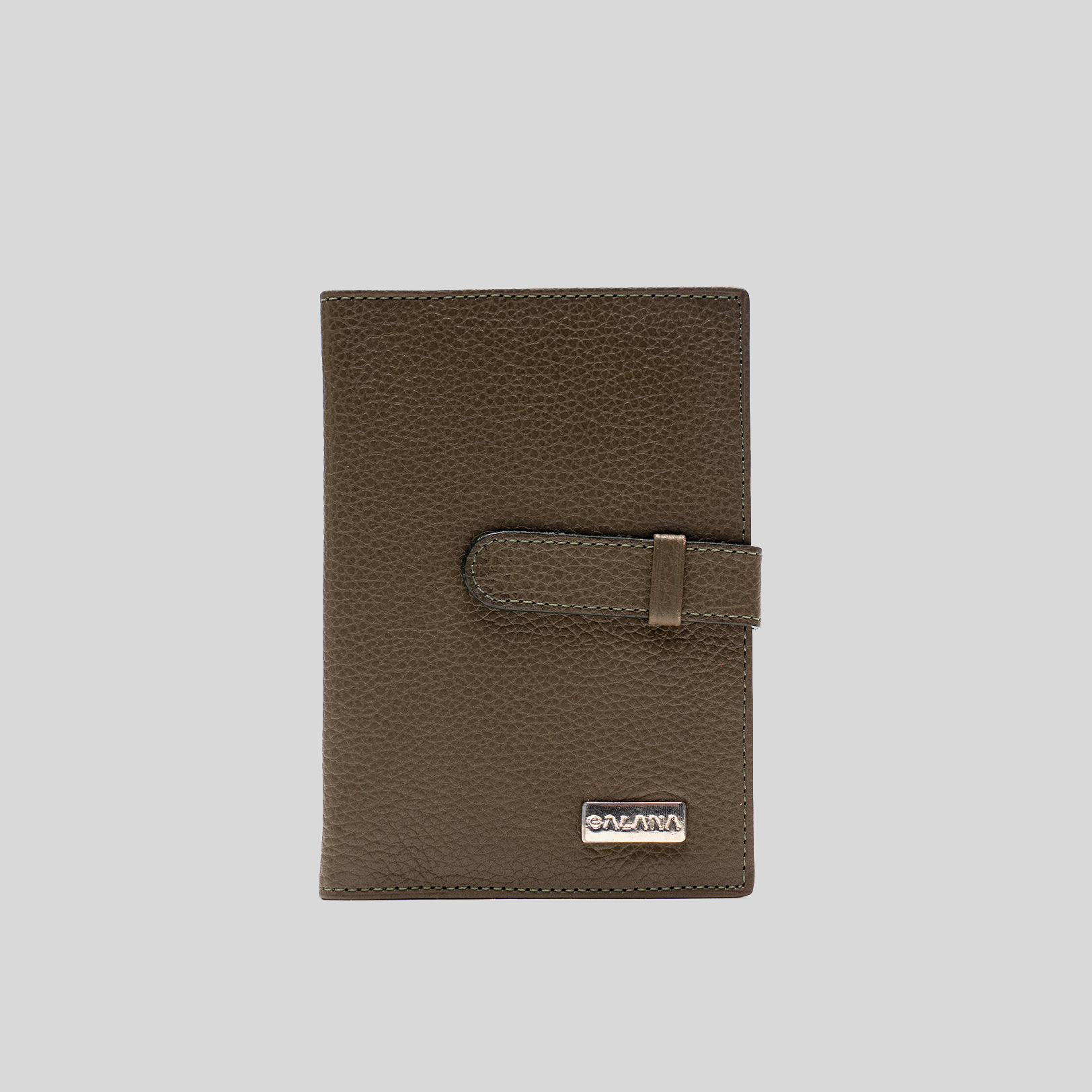 Portapasaporte Hibisco Verde, regalo corporativo personalizado con logo