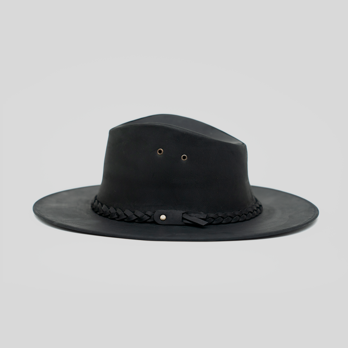 Sombrero Cuero Negro, regalo corporativo personalizado con logo