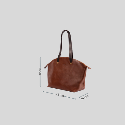 Cartera Capri Castaño - Trauko