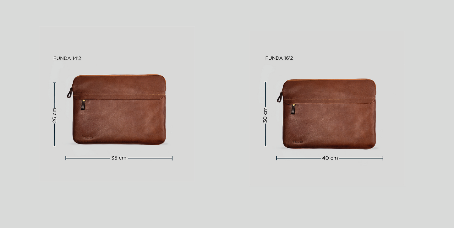 Funda Notebook Zagreb Castaño - Trauko